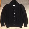 SOLD - Our Legacy Shawl Collar Cardigan Pattern Wool Blend Navy L/50