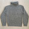 Inis Meain 'Corran Cam' Wool/Cashmere Turtleneck Sweater in 'Longford' Grey