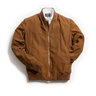 ***SOLD*** Private White V.C. Tan Suede Bomber Jacket (Size 4 / Medium)