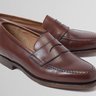 ***SOLD*** Peal & Co. Brown Calfskin Leather Penny Loafers (Size 9 D)