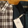 !SOLD! NWT Ferragamo Fly Front Cotton Shirts