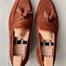 Carmina Polo Brown Suede Tassel Loafers - UETAM - US 8, UK 7