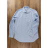CESARE ATTOLINI blue white striped dress shirt - Size 42 / 16.5