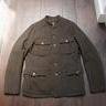 Gilded Age Loden Green Boiled Wool Field Jacket, Large