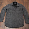 Gustin Charcoal Herringbone CPO Shirt Jacket, Medium