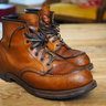 Red Wing x J Crew Moc Toe Beckman Boot, Chestnut Featherstone 9012, 9.5