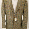 Sartoria Partenopea 42R Multi Color Check Half Lined 3-Roll-2 Wool Blazer Sportcoat