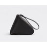SOLD: BOTTEGA VENETA black zipped triangle organizer clutch bag - NWT