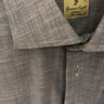 G. Inglese Blue Linen Shirt - Spread Collar - tag size 43
