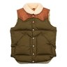 SOLD - Warehouse x Rocky Mountain Featherbed Christy Down Vest in Olive Drab