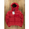 MONCLER Eloy red quilted hooded down puffer coat - Size Medium / 2 - NWT