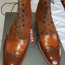SOLD VASS Made To Order Tri Color Oxford Boot - Euro Size 44.5 - US size 10.5/11 - U Last