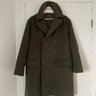 ***SOLD*** AURALEE Green Double Breasted Beaver Melton Wool Peacoat Overcoat (Size 3)