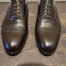 UK 9.5F Brown Cap Toe Oxfords by St. Crispin's