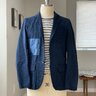SOLD - Alex Mill Custom Overdyed Sashiko/Patched Indigo Cotton Jacket