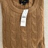 NWT Cashmere Cable Knit Crewneck