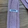 Drake's of London for P Johnson Tailors Pink Knit Tie Pure Silk