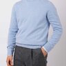 SOLD Cavour 100% Cashmere Crew Neck Sweater Size M - Sky Blue
