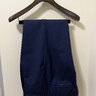 Rota for Frans Boone "High" Rise Single-Pleat Trousers, Navy Melange, ~ Size 56 (altered size)