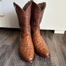 Tecovas Wyatt Pecan 8EE Ostritch Cowboy boots