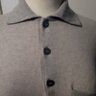 JOHN LAING CASHMERE STRIPED POLO - 42 M Rare and hard to find Scotland
