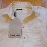 Frank Leder Pocket shirt in natural color deadstock bedlinen cotton S NWT