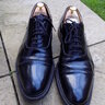 CHURCH'S Leather Black Cap Toe Oxford Shoes Size 10.5 UK Excellent Condition