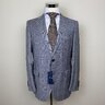 MORE PRICE DROP! NWT CARUSO for Façonnable Slate Blue Glen Plaid Wool Suit 40/50C