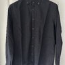 SOLD!! EIDOS: Button down shirt in Navy size L