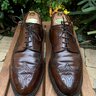 UPGRADED ICONS: C&J POLO MARLOW SHELL CORDOVAN WINGTIPS - 10 D - MUST SEE