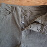 !SOLD [OFFSITE]! TRUNK Clothiers Duke Corduroy 5 Pocket; Faded Olive, 30/29