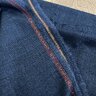 SOLD:  Cerruti cashmere silk jacketing in dark navy herringbone