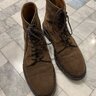 Tricker’s New Brown Castorino Suede boots, UK size 9, width 5