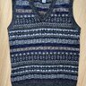 Harley of Scotland Fair Isle Sweater Vest Size Large