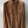 BNWT: Drake's Brown Roughout Suede Overshirt (36)
