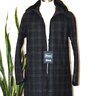 Take Offers! Herno NWT Coat with Removable Lining Size 50 US 40/ M Dark Blue Plaid Wool Blend