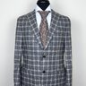 NWT FILOMARINO NAPOLI Gray Plaid Wool Tweed Jacket US40
