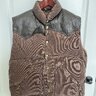 ROCKY MOUNTAIN FEATHERBED Corduroy/Leather Down Vest - 46/XL