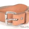 TANNER GOODS Natural Tan Thick Leather Mens Standard Luxury Belt WOW - 1.5" x 32