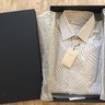 NWT IN BOX Salvatore Piccolo Blue Stripe Dress Shirt 16 (41)