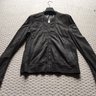 Rick Owens Dark Dust Collarless Lambskin Leather Jacket 50