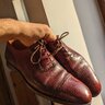 George Cleverly oxfords red burgundy