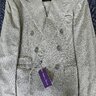 RARE NWT $5495 HANDMADE RLPL Ralph Lauren Purple Label "Ralph Fit" Pearl Gray DB Suit 40R