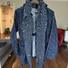 [SOLD] - NWT Kapital Ring Coat Indigo Denim - Size 1 (Small/Medium)