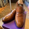 RL Purple Label - Rivington Monkstraps Tan Calf