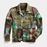 RRL Patchwork Camouflage Coat Med NWT