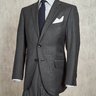 TOM FORD Slim Fit Base F Falconer Grey Worsted Wool Suit 48C 38S Bond 007 $750 SHIPPED
