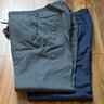 NWOT Custom Tom James Navy & Charcoal Gray Wool Trousers (2 pairs) 34x30