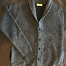 SOLD ESK Knitwear Shawl Cardigan in Grey- Size M