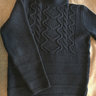SOLD Inis Meain Mock neck tunic in Navy - Size M
